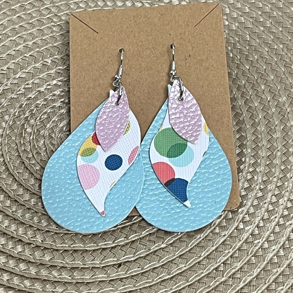 Colorful Polka Dot Earrings